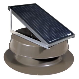 OmniPV Solar Attic Fan, 35 W 14, 1200 CFM Large Air Flow Solar Roof Vent  Fan, Low Noise and Weatherproof with 110V Smart Adapter, Ideal for Home
